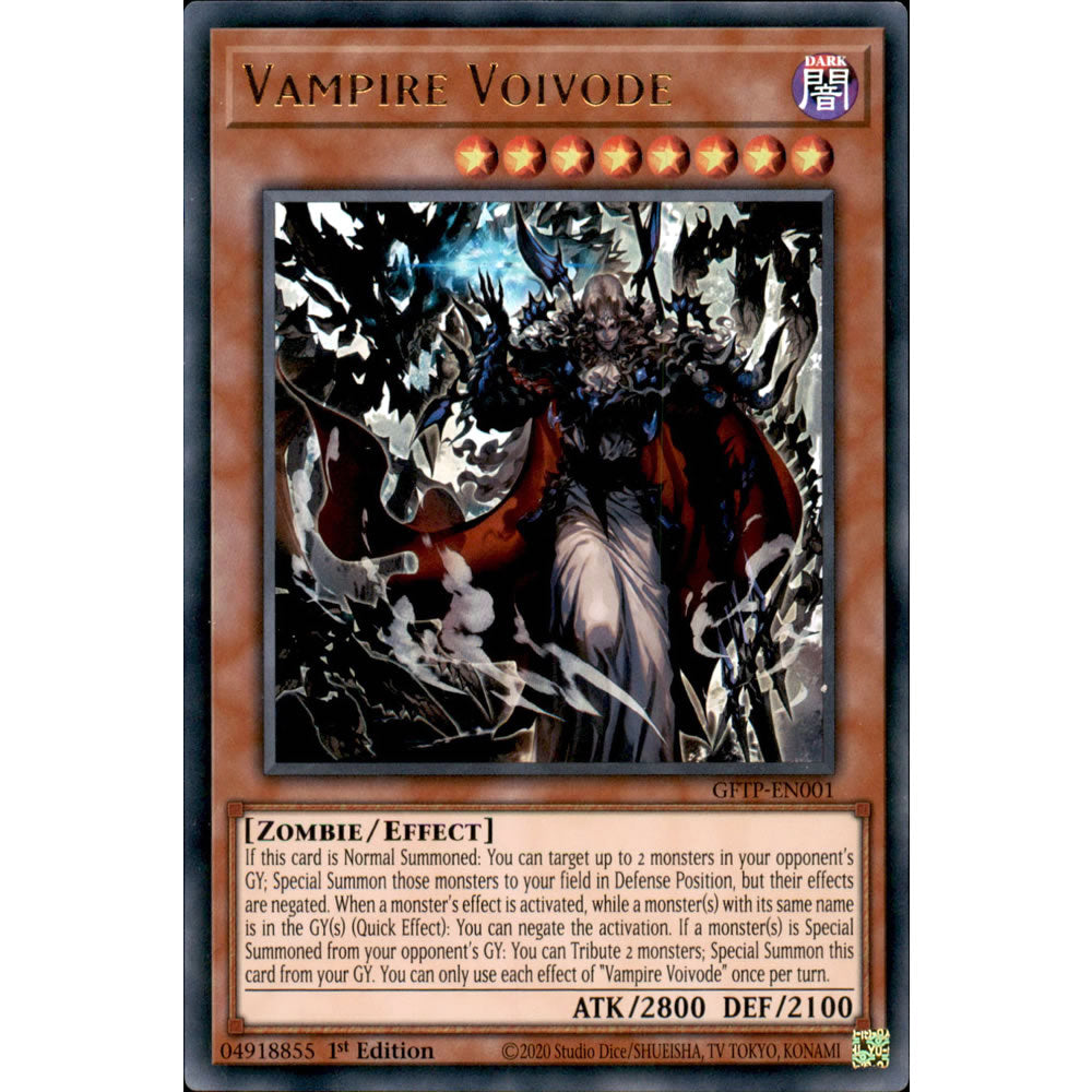 Vampire Voivode GFTP-EN001 Yu-Gi-Oh! Card from the Ghosts from the Past Set