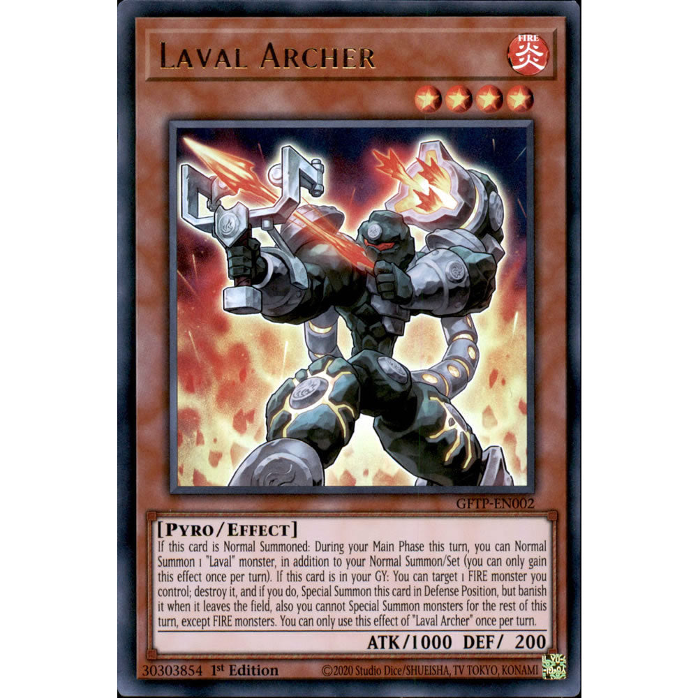 Laval Archer GFTP-EN002 Yu-Gi-Oh! Card from the Ghosts from the Past Set