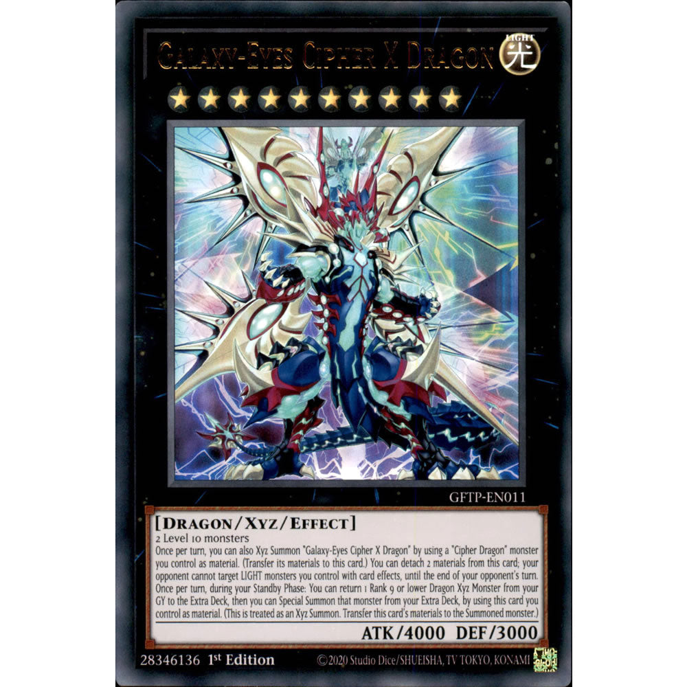 Galaxy-Eyes Cipher X Dragon GFTP-EN011 Yu-Gi-Oh! Card from the Ghosts from the Past Set