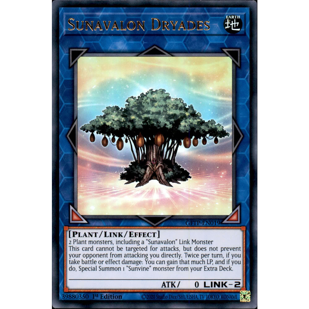 Sunavalon Dryades GFTP-EN019 Yu-Gi-Oh! Card from the Ghosts from the Past Set