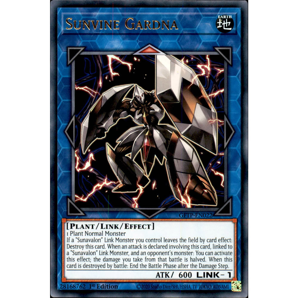 Sunvine Gardna GFTP-EN022 Yu-Gi-Oh! Card from the Ghosts from the Past Set