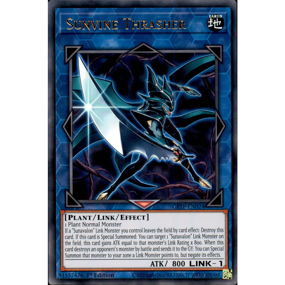 Sunvine Thrasher GFTP-EN024 Yu-Gi-Oh! Card from the Ghosts from the Past Set