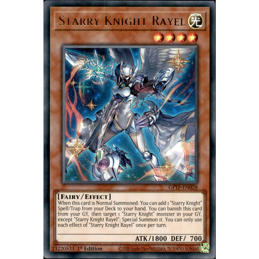 Starry Knight Rayel GFTP-EN028 Yu-Gi-Oh! Card from the Ghosts from the Past Set