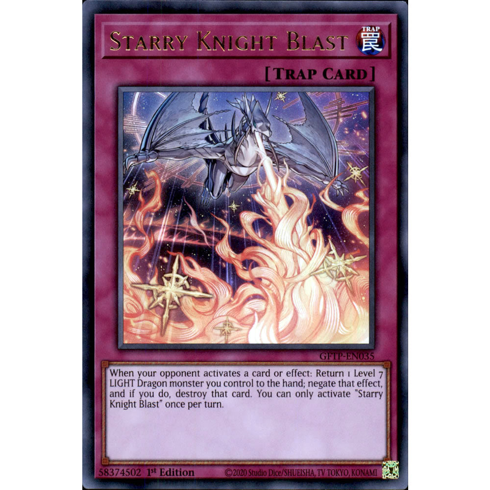 Starry Knight Blast GFTP-EN035 Yu-Gi-Oh! Card from the Ghosts from the Past Set