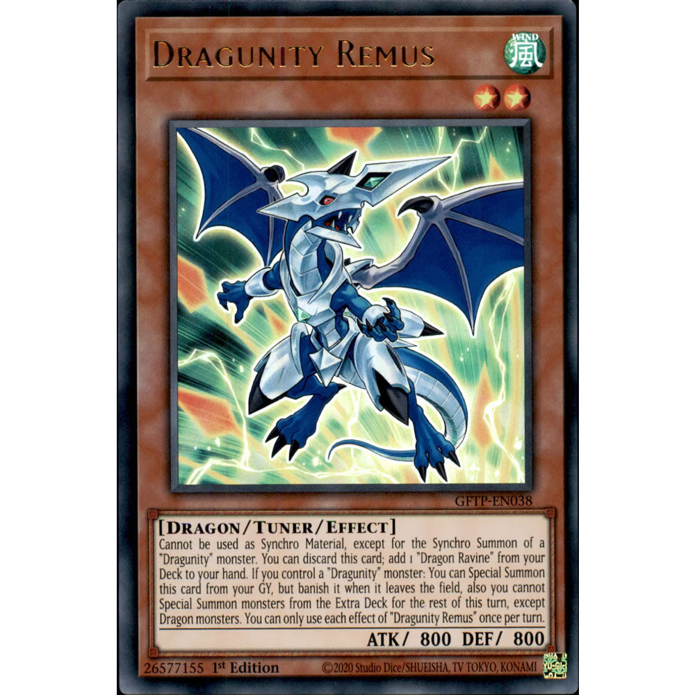 Dragunity Remus GFTP-EN038 Yu-Gi-Oh! Card from the Ghosts from the Past Set