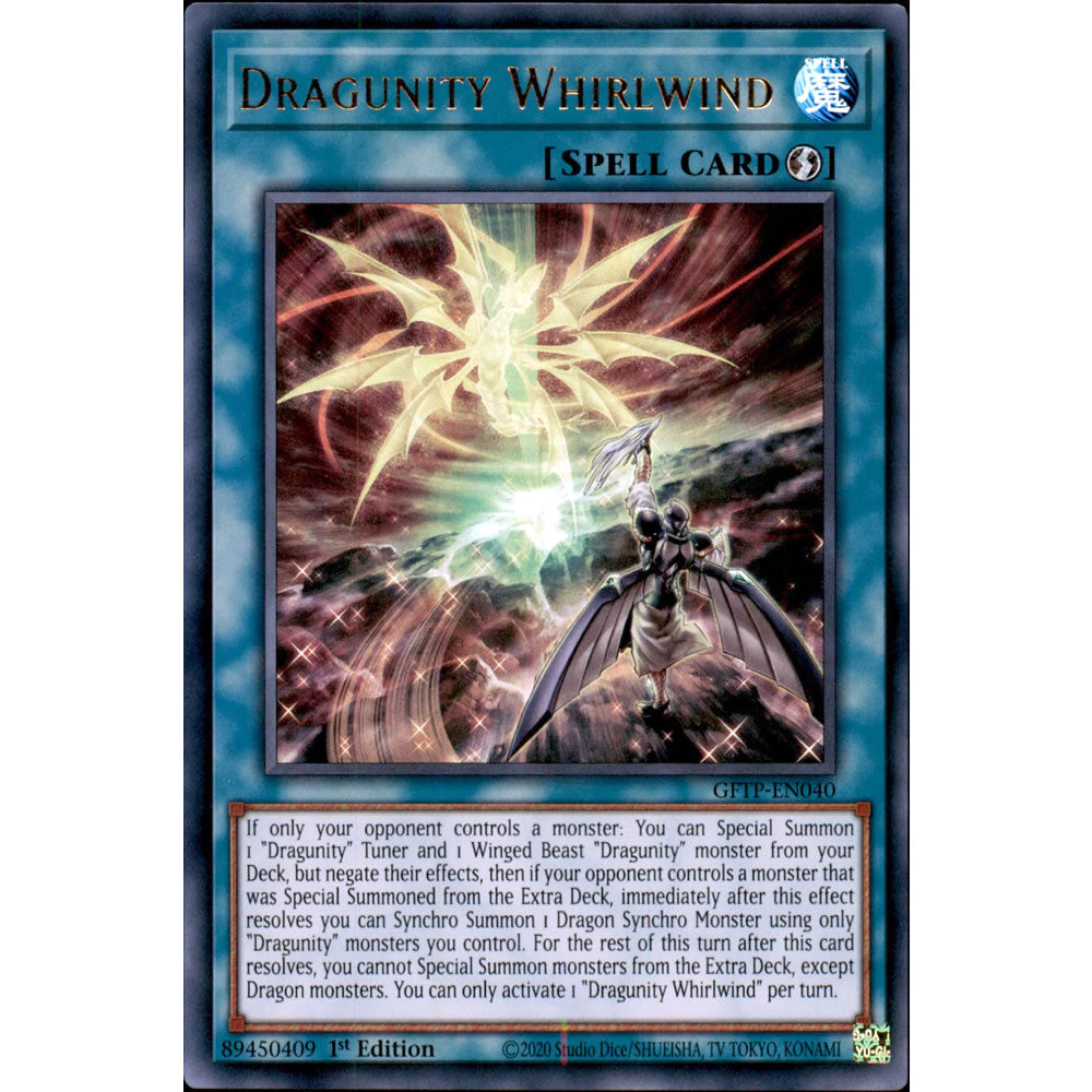 Dragunity Whirlwind GFTP-EN040 Yu-Gi-Oh! Card from the Ghosts from the Past Set