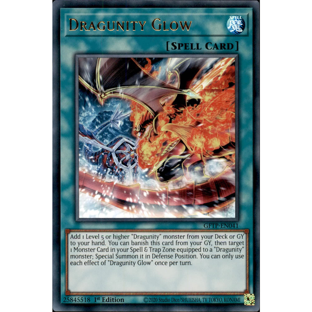 Dragunity Glow GFTP-EN041 Yu-Gi-Oh! Card from the Ghosts from the Past Set