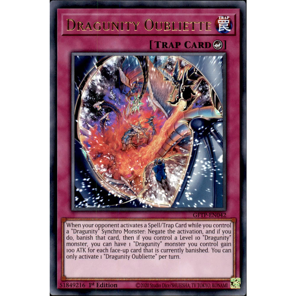 Dragunity Oubliette GFTP-EN042 Yu-Gi-Oh! Card from the Ghosts from the Past Set