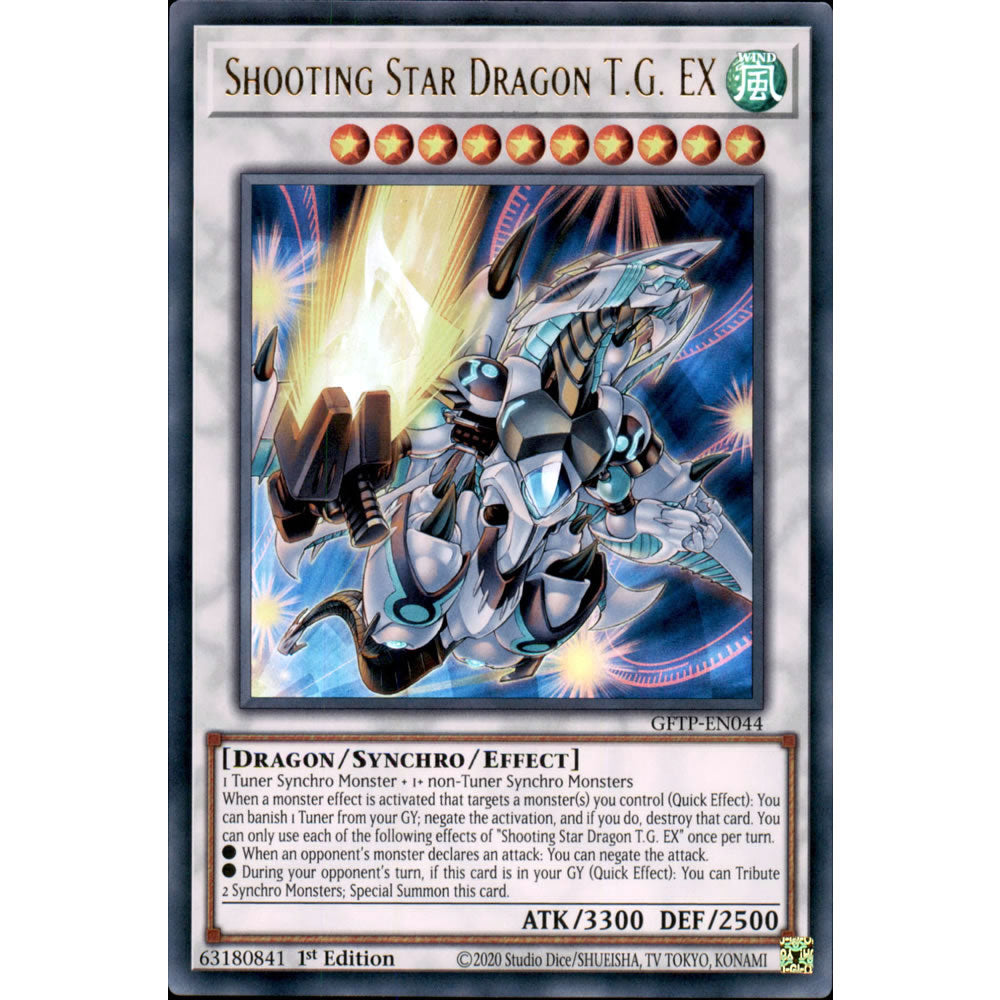 Shooting Star Dragon T.G. EX GFTP-EN044 Yu-Gi-Oh! Card from the Ghosts from the Past Set