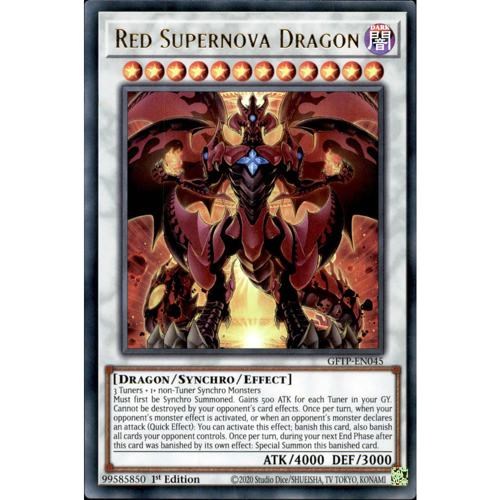 Red Supernova Dragon GFTP-EN045 Yu-Gi-Oh! Card from the Ghosts from the Past Set