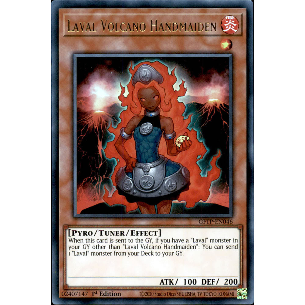 Laval Volcano Handmaiden GFTP-EN046 Yu-Gi-Oh! Card from the Ghosts from the Past Set