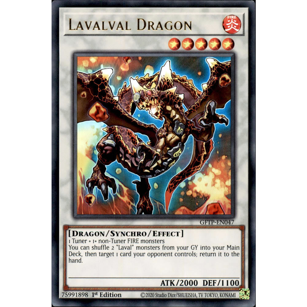 Lavalval Dragon GFTP-EN047 Yu-Gi-Oh! Card from the Ghosts from the Past Set