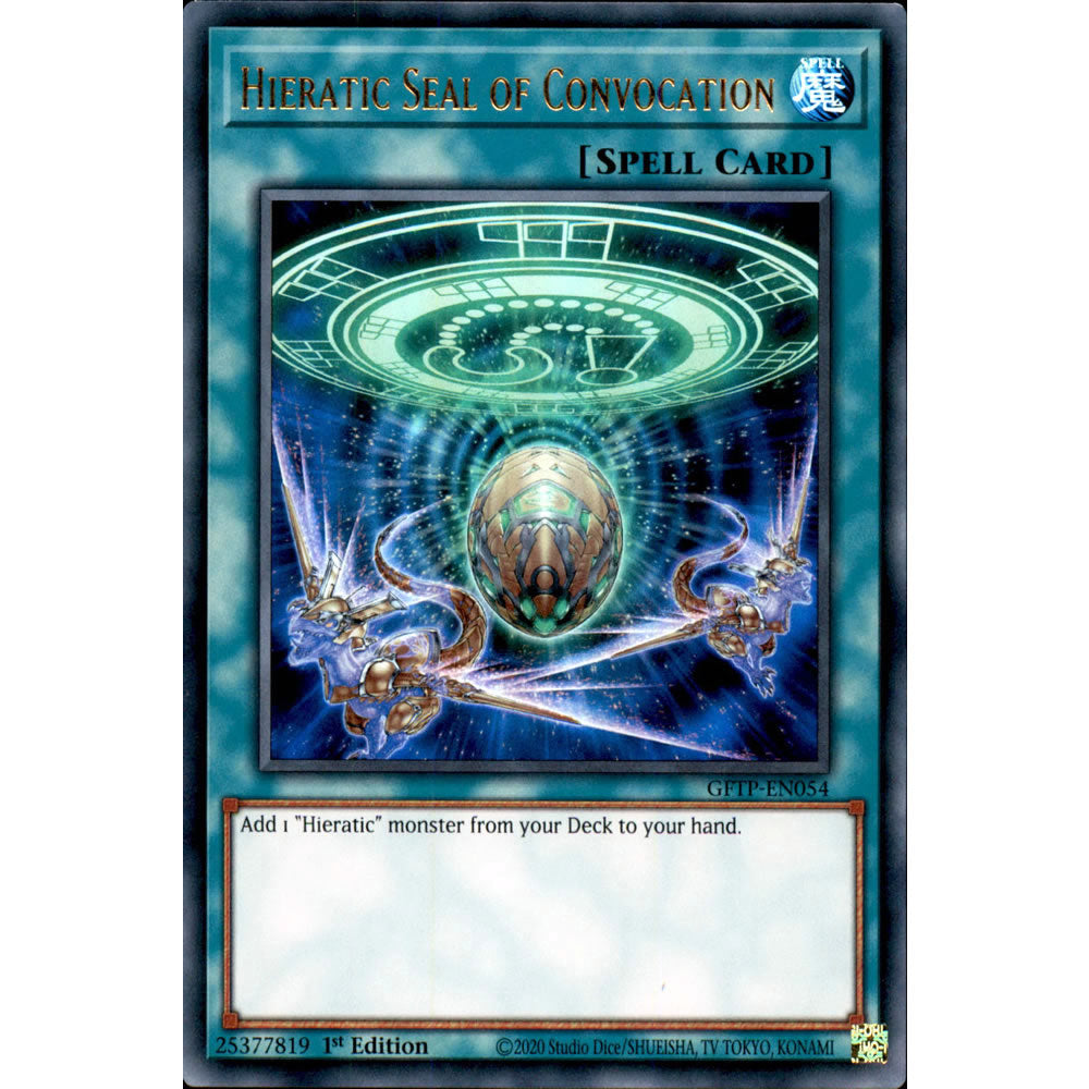 Hieratic Seal of Convocation GFTP-EN054 Yu-Gi-Oh! Card from the Ghosts from the Past Set