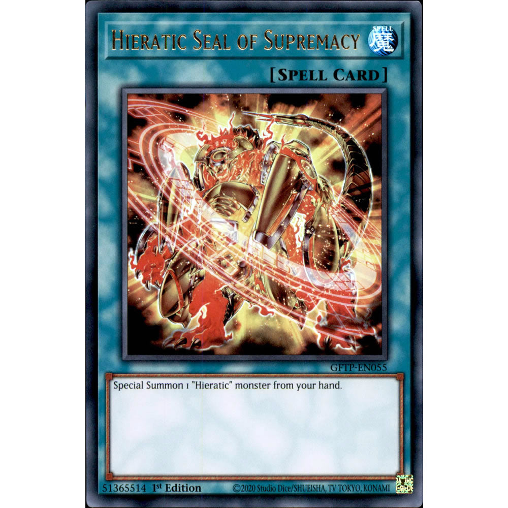 Hieratic Seal of Supremacy GFTP-EN055 Yu-Gi-Oh! Card from the Ghosts from the Past Set
