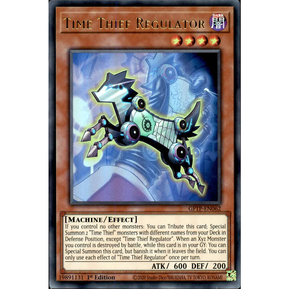 Time Thief Regulator GFTP-EN062 Yu-Gi-Oh! Card from the Ghosts from the Past Set