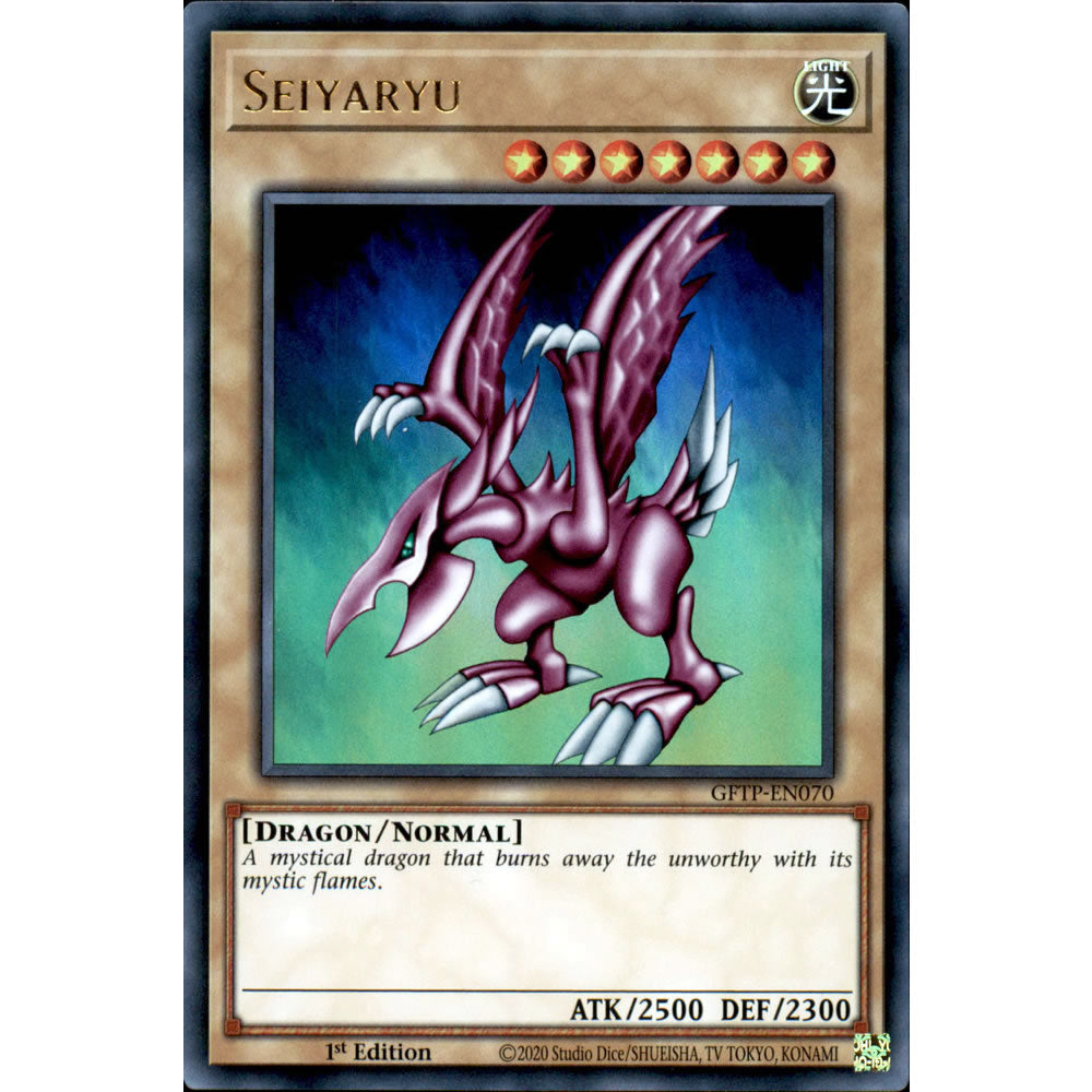 Seiyaryu GFTP-EN070 Yu-Gi-Oh! Card from the Ghosts from the Past Set