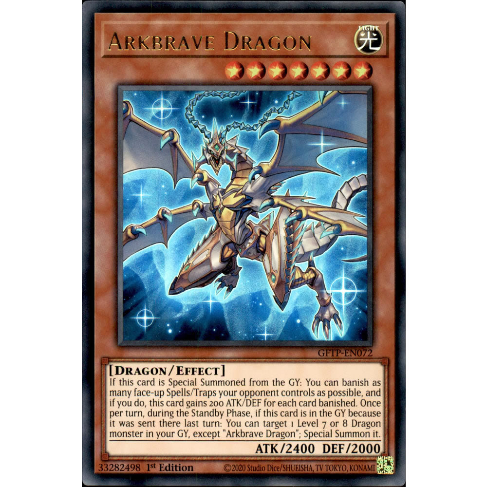 Arkbrave Dragon GFTP-EN072 Yu-Gi-Oh! Card from the Ghosts from the Past Set