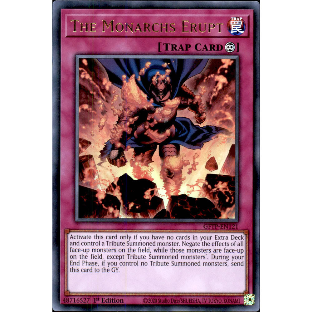 The Monarchs Erupt GFTP-EN121 Yu-Gi-Oh! Card from the Ghosts from the Past Set