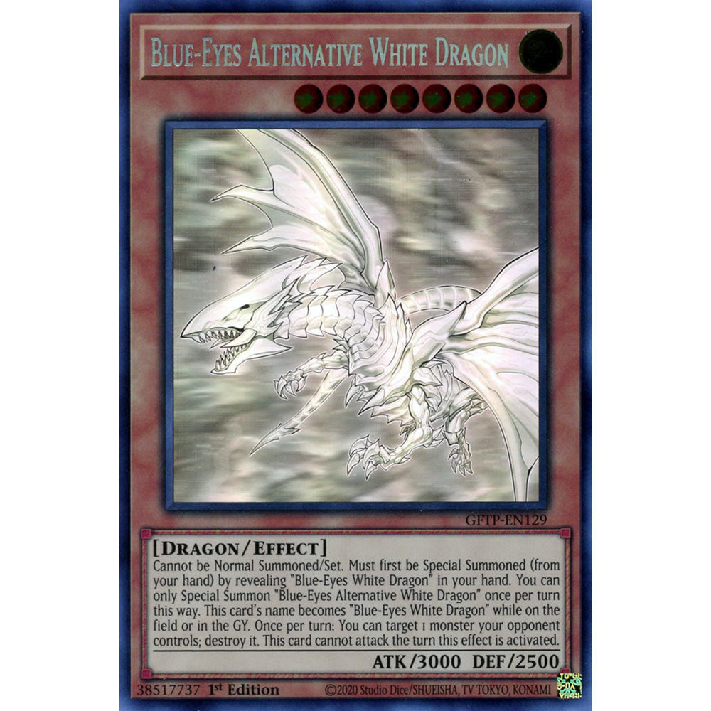 Blue-Eyes Alternative White Dragon GFTP-EN129 Yu-Gi-Oh! Card from the Ghosts from the Past Set