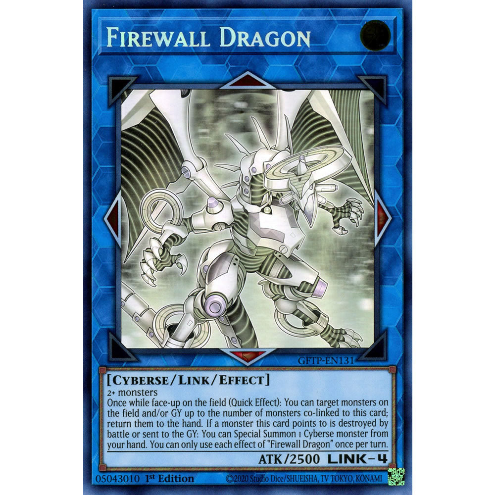 Firewall Dragon (alternate artwork) GFTP-EN131 Yu-Gi-Oh! Card from the Ghosts from the Past Set