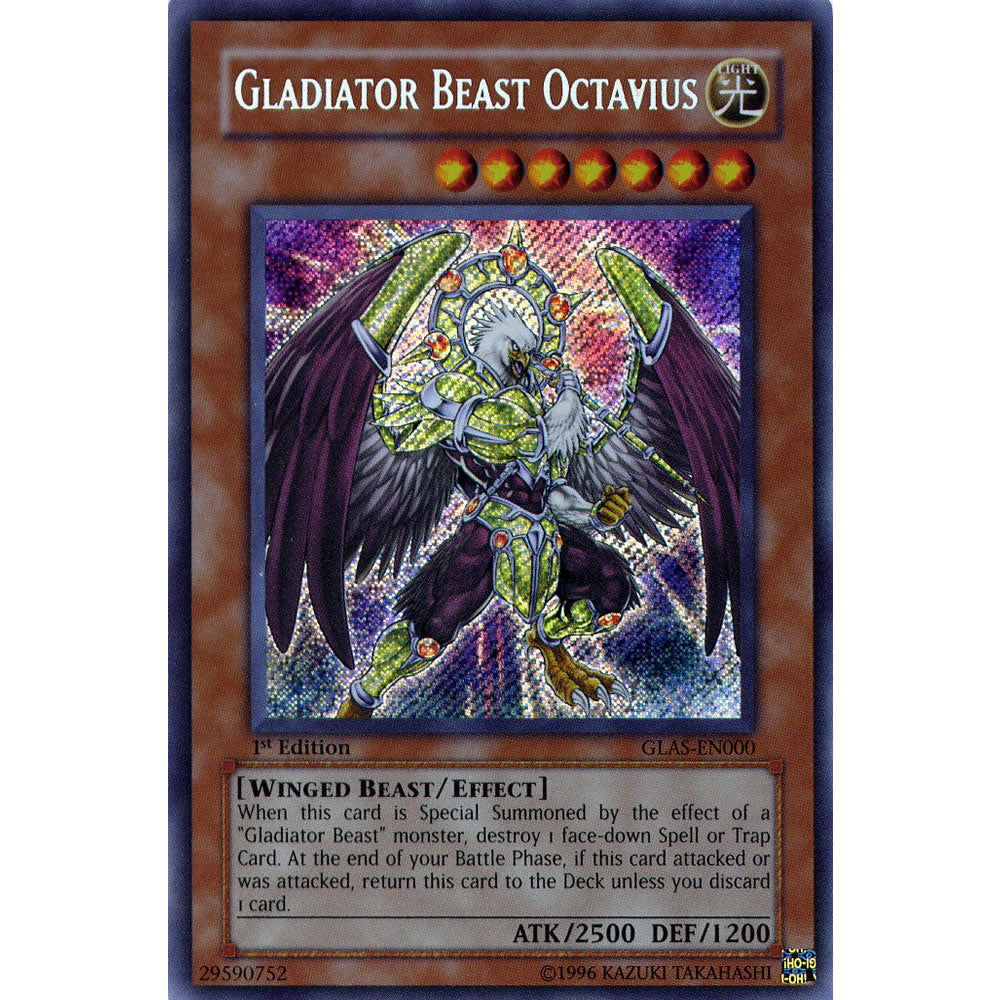 Gladiator Beast Octavius GLAS-EN000 Yu-Gi-Oh! Card from the Gladiator's Assault Set