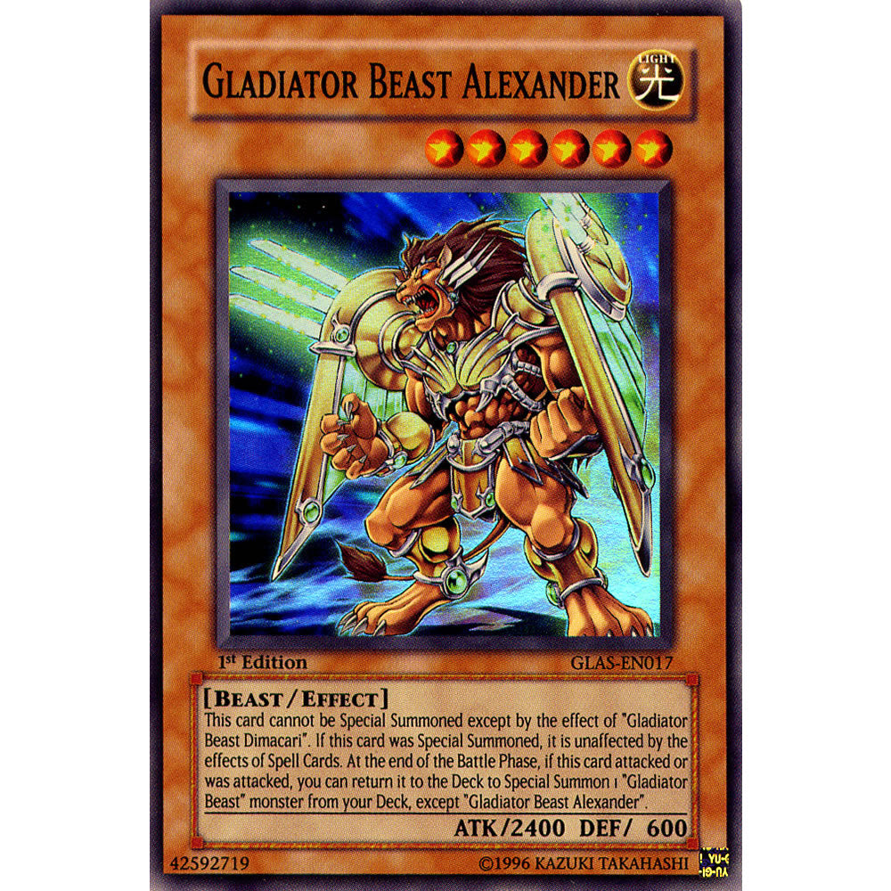 Gladiator Beast Alexander GLAS-EN017 Yu-Gi-Oh! Card from the Gladiator's Assault Set