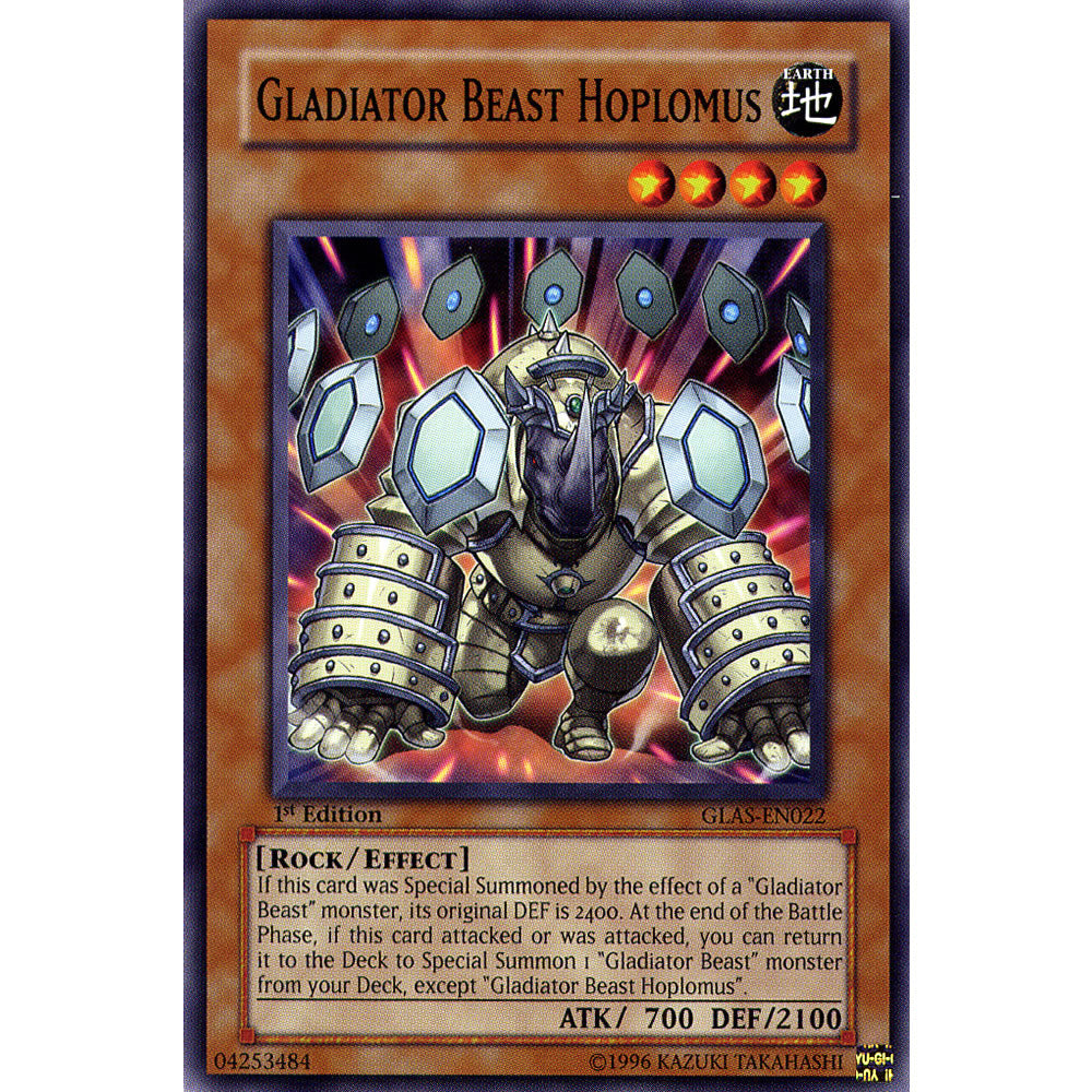 Gladiator Beast Hoplomus GLAS-EN022 Yu-Gi-Oh! Card from the Gladiator's Assault Set