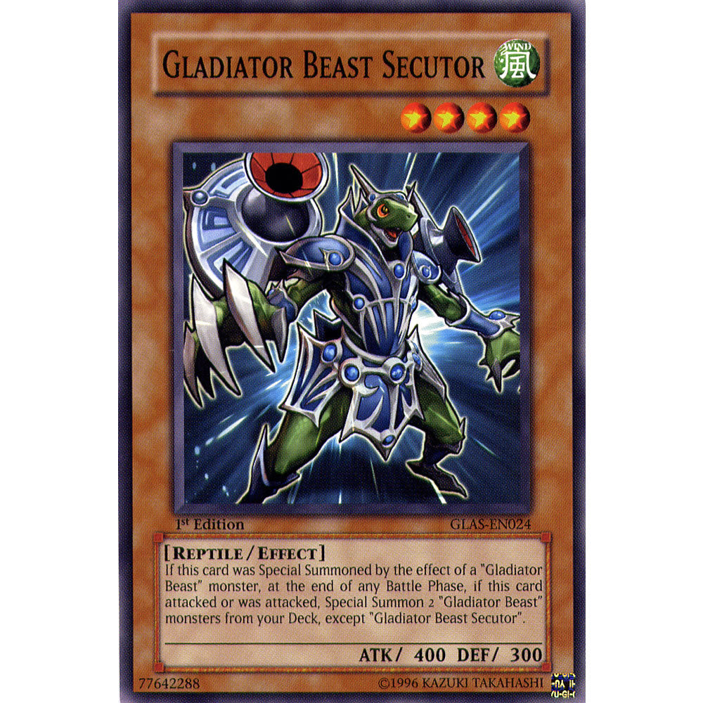 Gladiator Beast Secutor GLAS-EN024 Yu-Gi-Oh! Card from the Gladiator's Assault Set