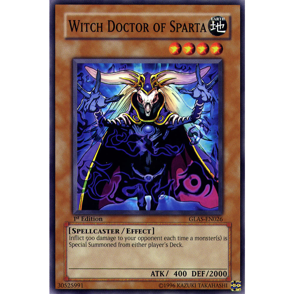Witch Doctor of Sparta GLAS-EN026 Yu-Gi-Oh! Card from the Gladiator's Assault Set