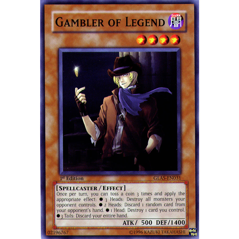 Gambler of Legend GLAS-EN031 Yu-Gi-Oh! Card from the Gladiator's Assault Set