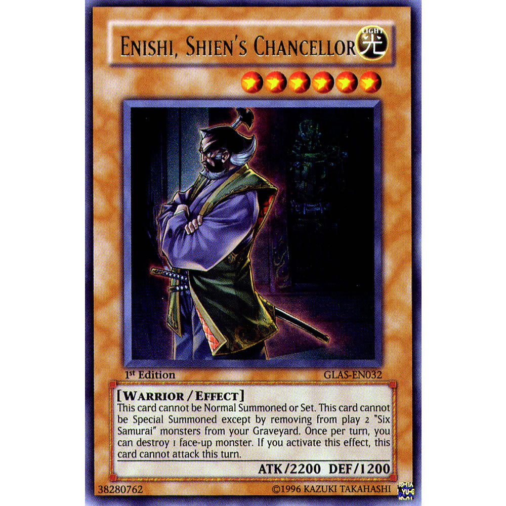 Enishi, Shien's Chancellor GLAS-EN032 Yu-Gi-Oh! Card from the Gladiator's Assault Set