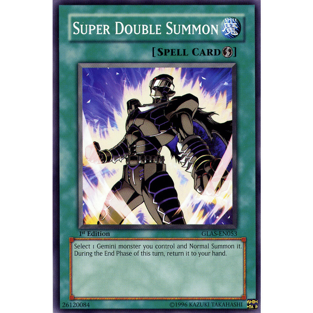 Super Double Summon GLAS-EN053 Yu-Gi-Oh! Card from the Gladiator's Assault Set
