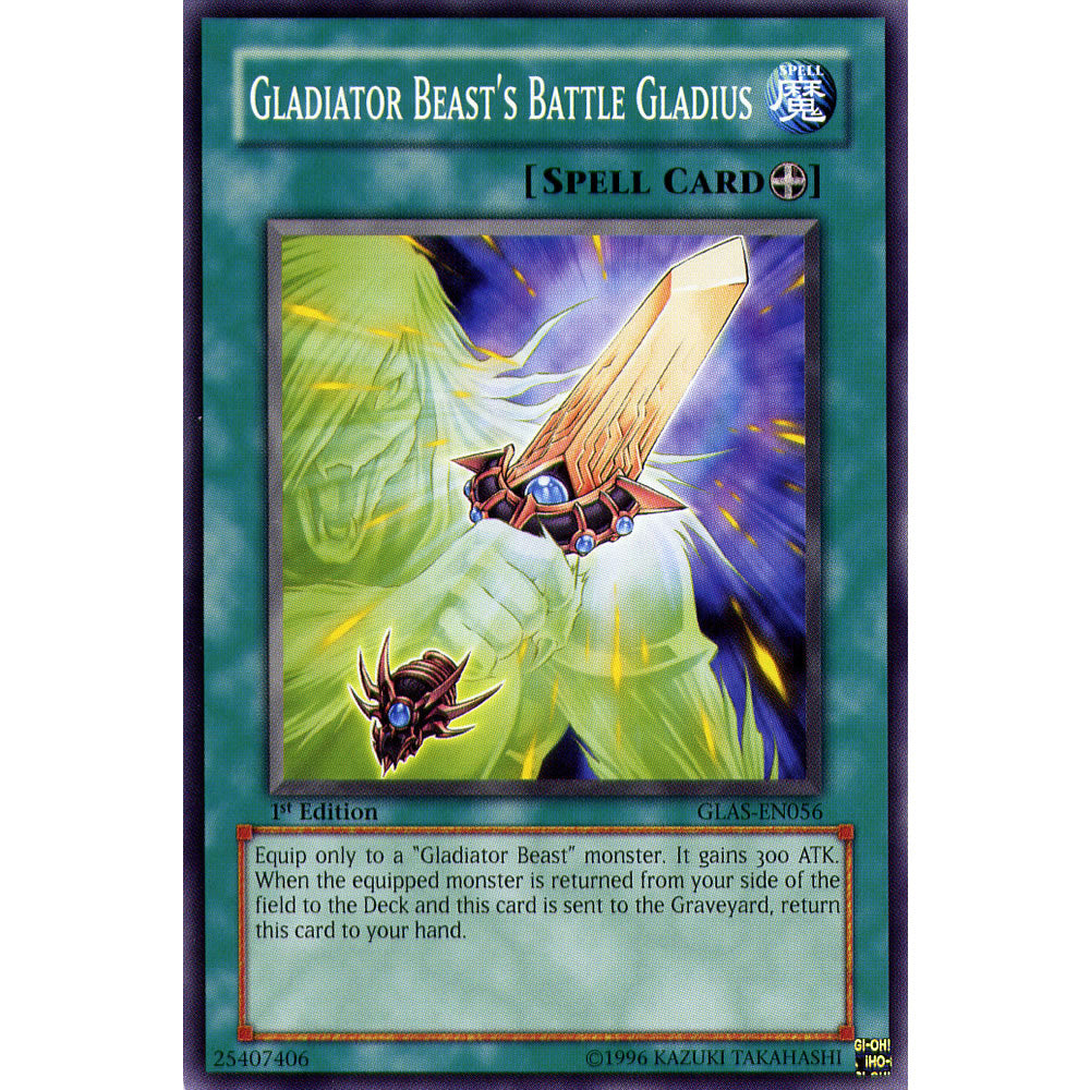 Gladiator Beast's Battle Gladius GLAS-EN056 Yu-Gi-Oh! Card from the Gladiator's Assault Set