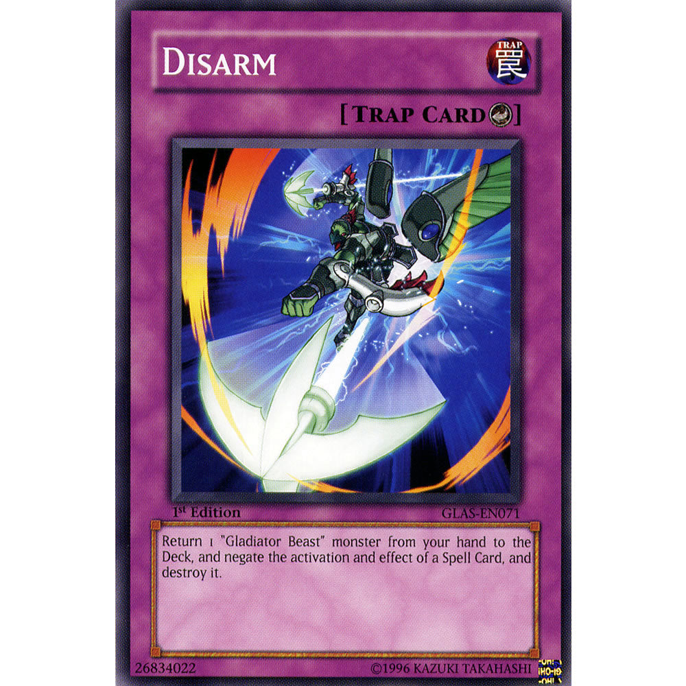 Disarm GLAS-EN071 Yu-Gi-Oh! Card from the Gladiator's Assault Set