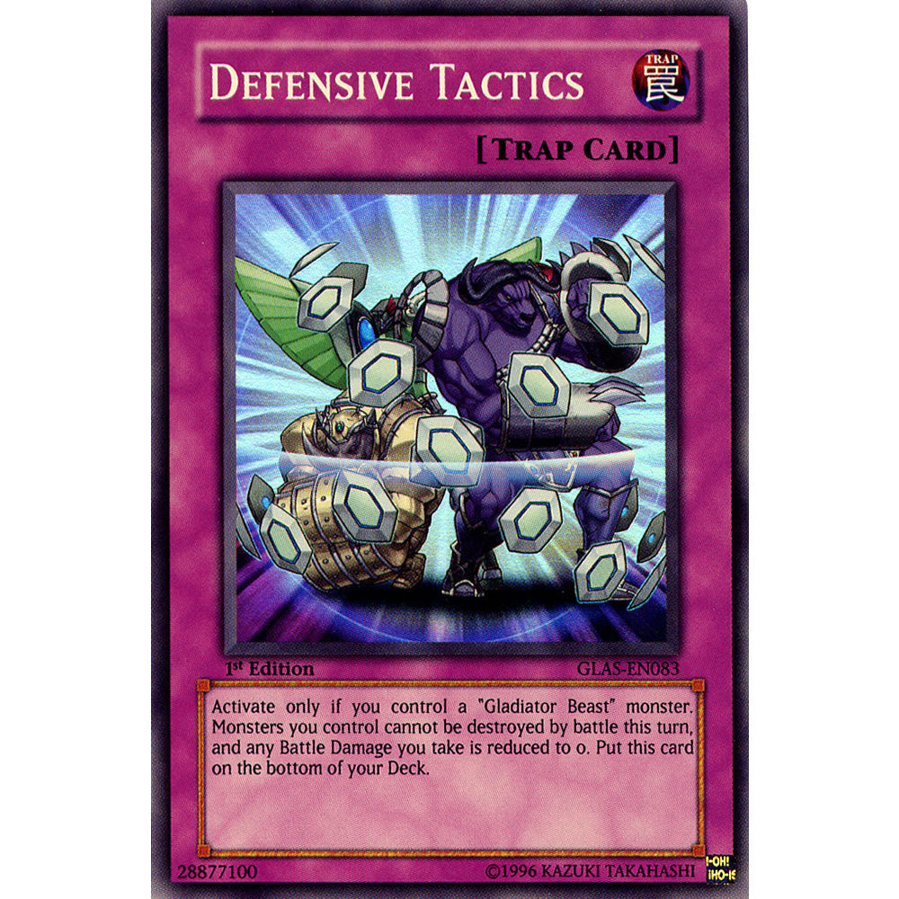 Defensive Tactics GLAS-EN083 Yu-Gi-Oh! Card from the Gladiator's Assault Set