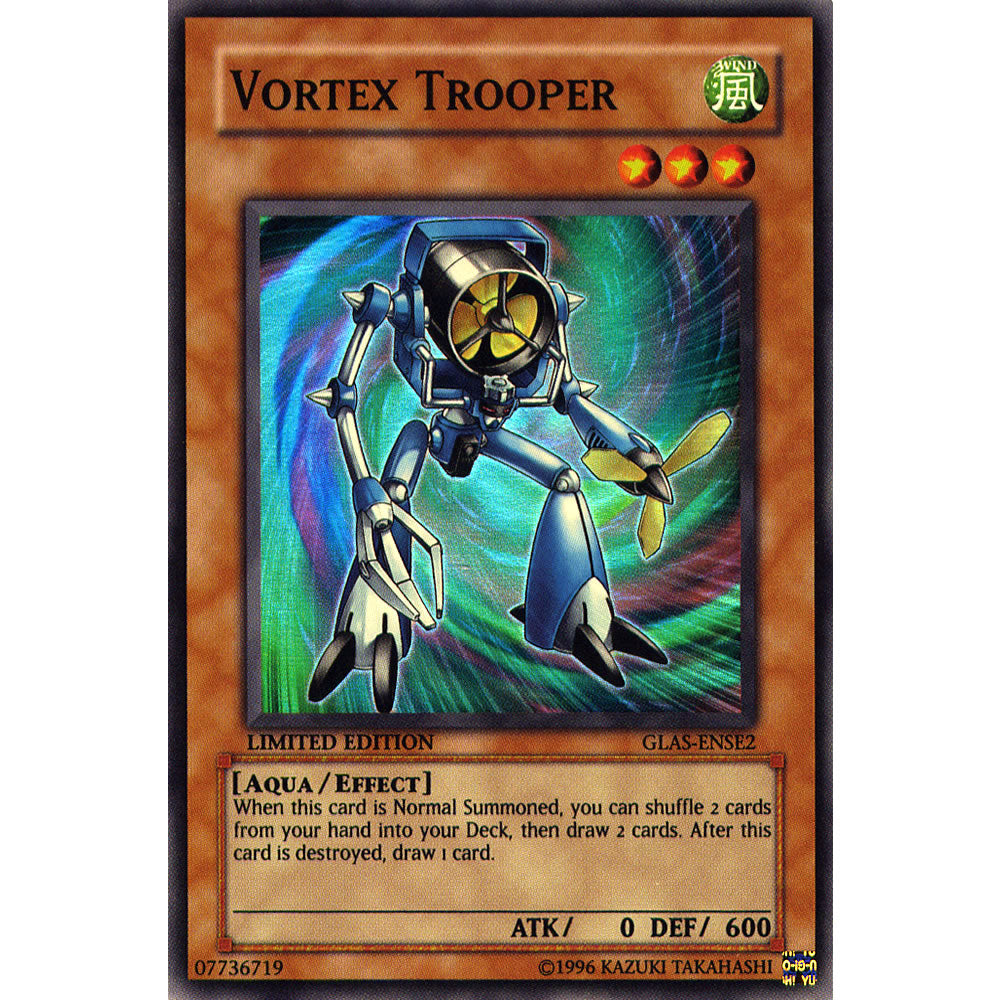 Vortex Trooper GLAS-ENSE2 Yu-Gi-Oh! Card from the Gladiator's Assault Special Edition Set