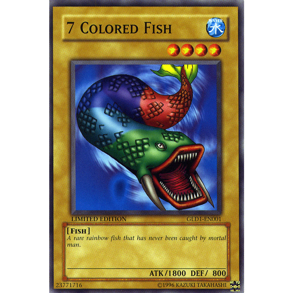 Colored Fish GLD1-EN001 Yu-Gi-Oh! Card from the Gold Series 1 Set