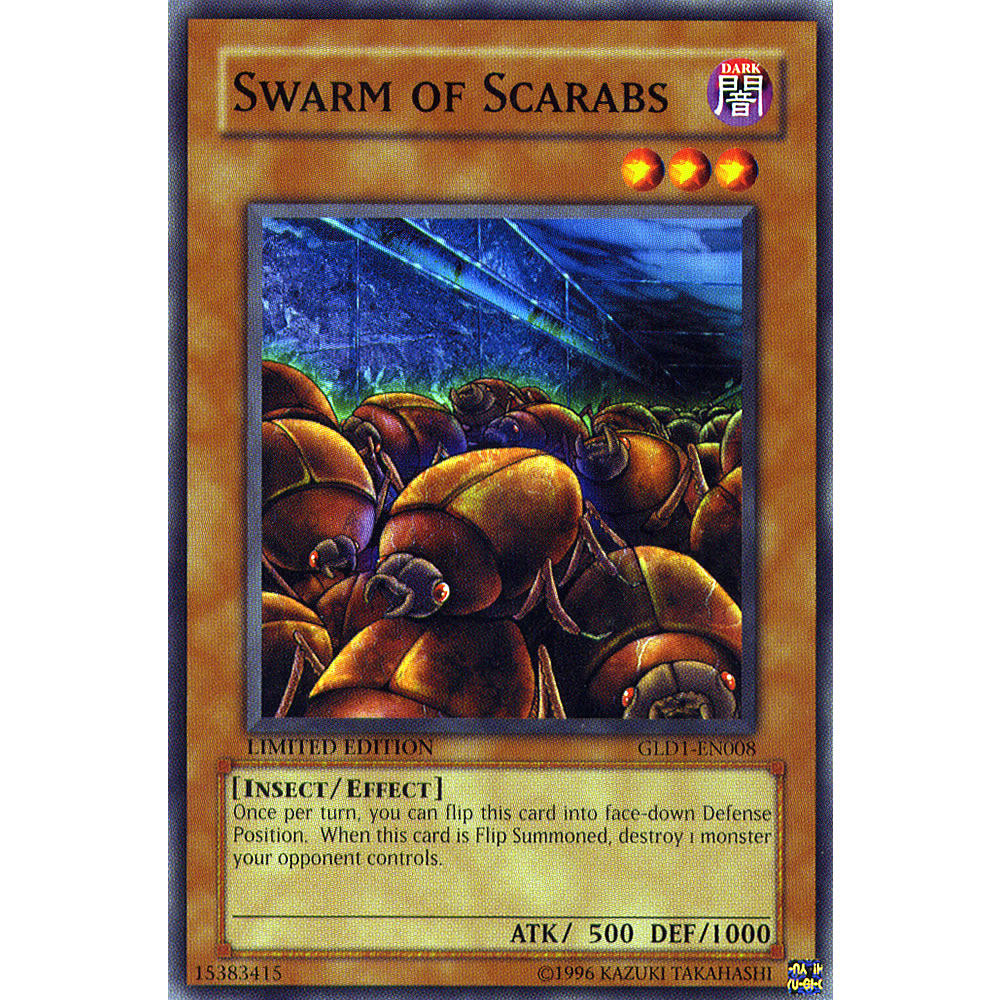 Swarm of Scarabs GLD1-EN008 Yu-Gi-Oh! Card from the Gold Series 1 Set