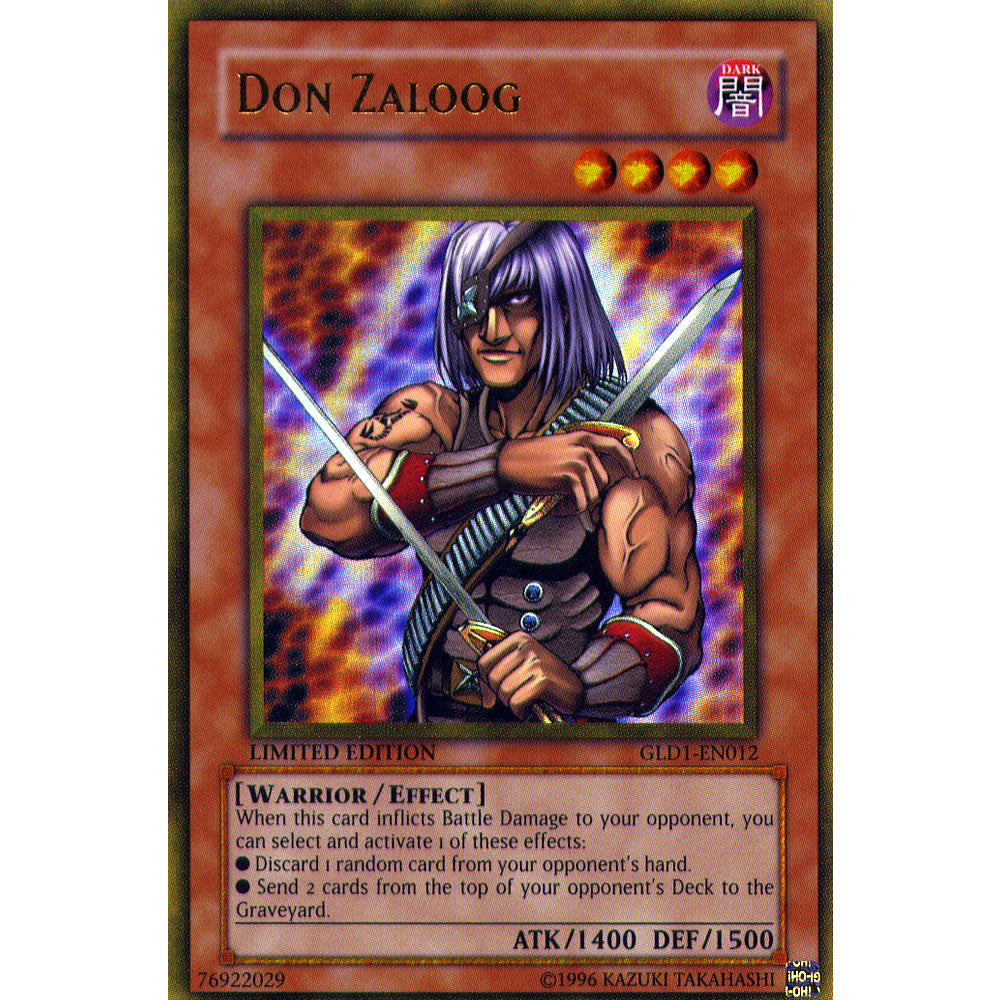 Don Zaloog GLD1-EN012 Yu-Gi-Oh! Card from the Gold Series 1 Set