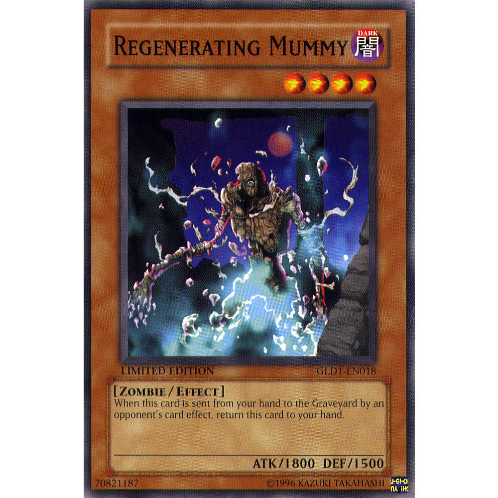 Regenerating Mummy GLD1-EN018 Yu-Gi-Oh! Card from the Gold Series 1 Set