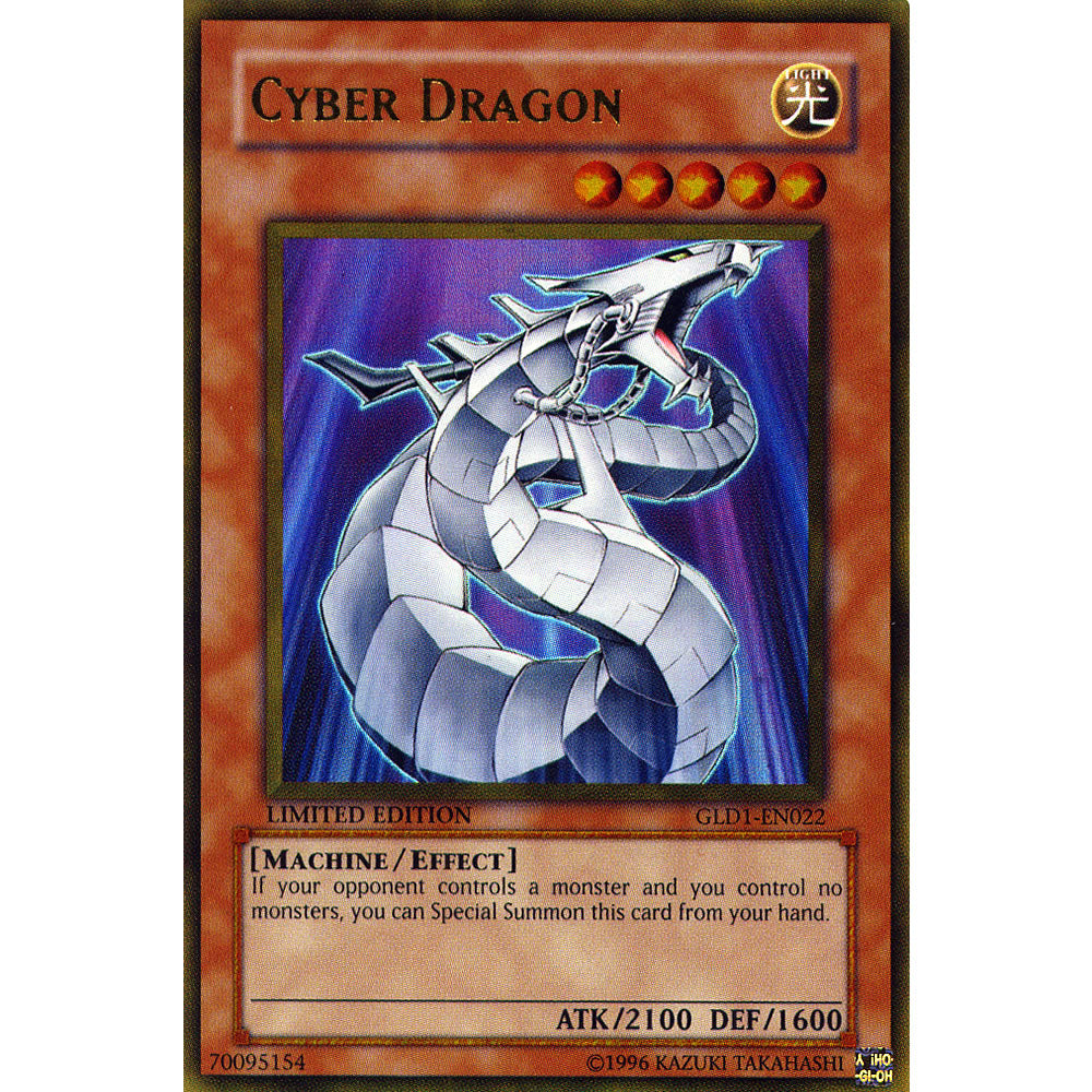 Cyber Dragon GLD1-EN022 Yu-Gi-Oh! Card from the Gold Series 1 Set