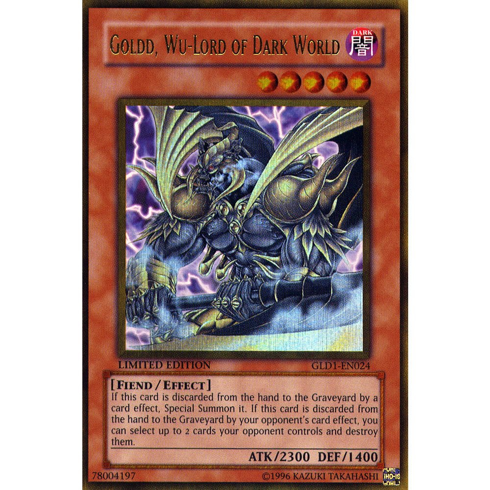 Goldd, Wu-Lord of Dark World GLD1-EN024 Yu-Gi-Oh! Card from the Gold Series 1 Set