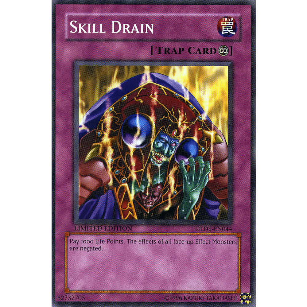 Skill Drain GLD1-EN044 Yu-Gi-Oh! Card from the Gold Series 1 Set