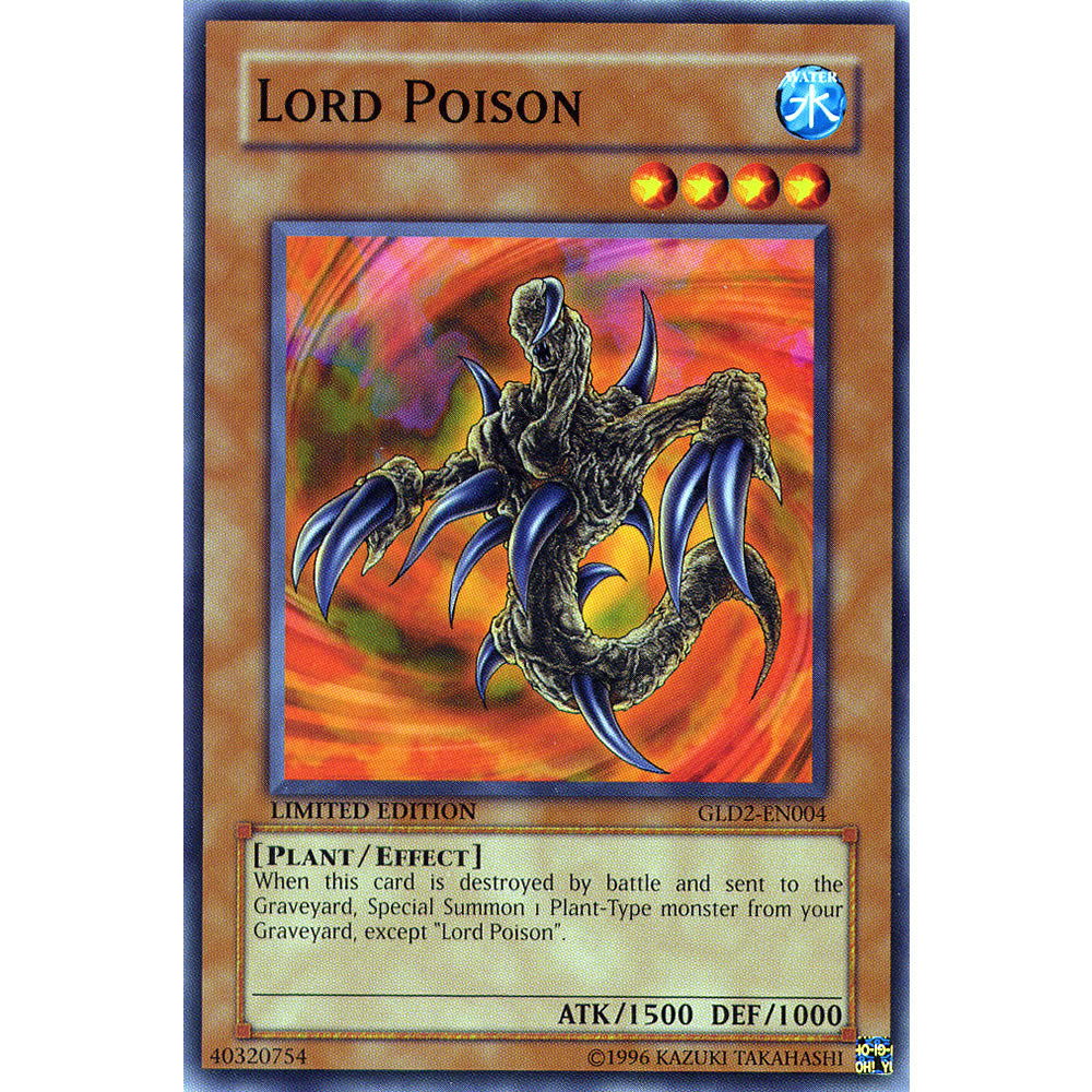Lord Poison GLD2-EN004 Yu-Gi-Oh! Card from the Gold Series 2 (2009) Set