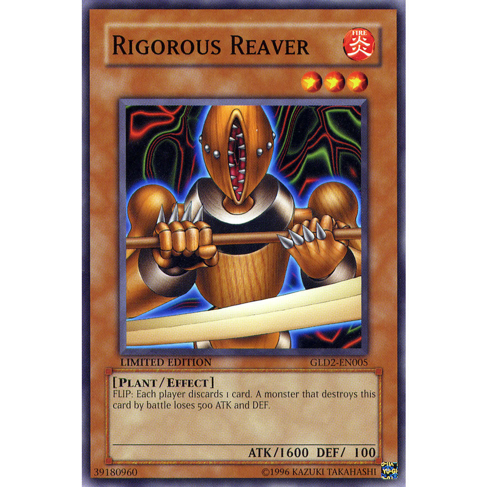 Rigorous Reaver GLD2-EN005 Yu-Gi-Oh! Card from the Gold Series 2 (2009) Set