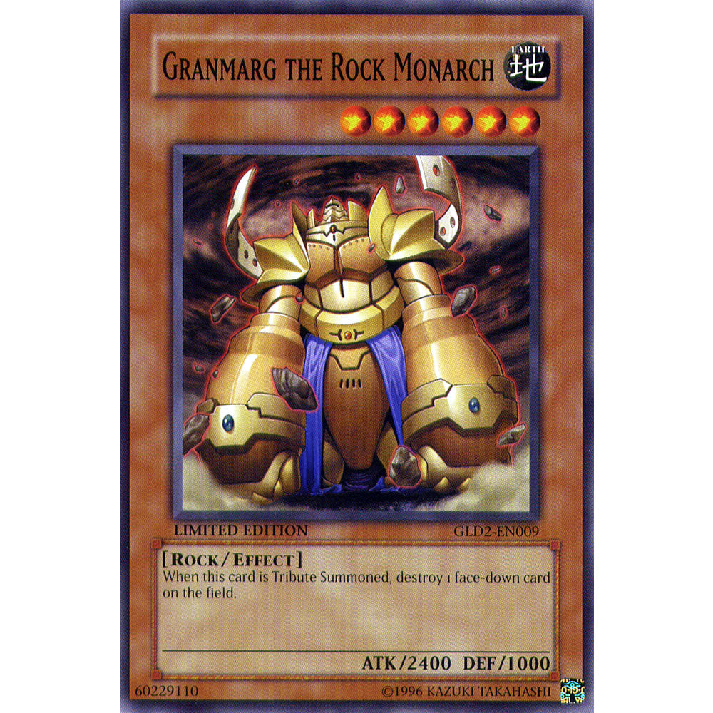 Granmarg the Rock Monarch GLD2-EN009 Yu-Gi-Oh! Card from the Gold Series 2 (2009) Set