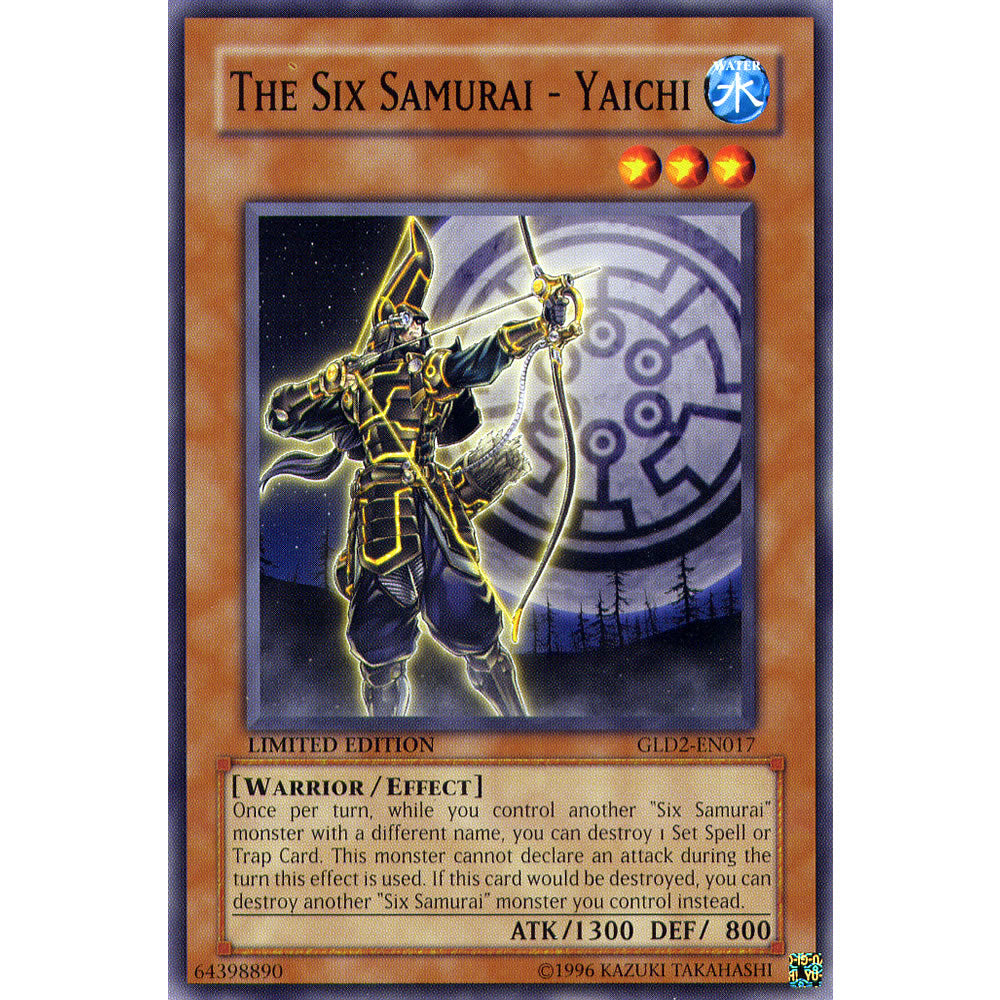 The Six Samurai - Yaichi GLD2-EN017 Yu-Gi-Oh! Card from the Gold Series 2 (2009) Set