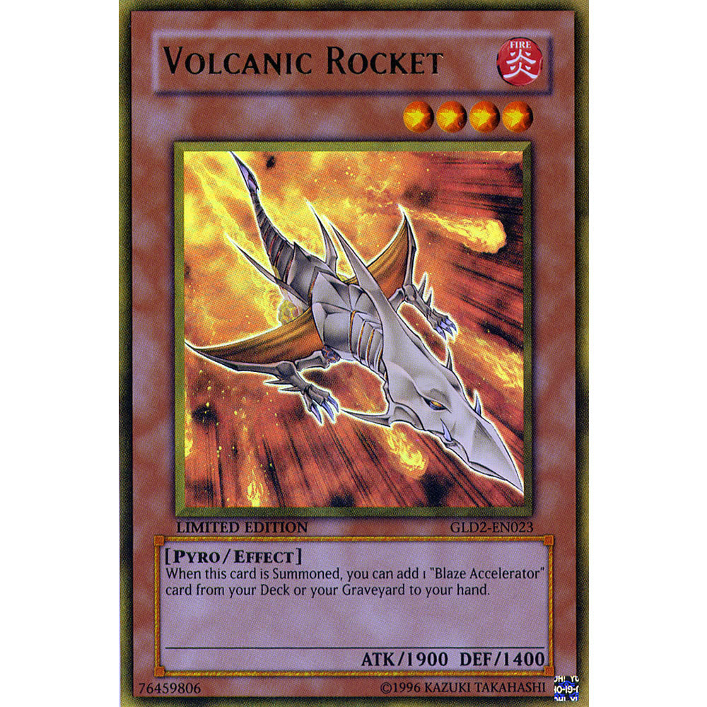 Volcanic Rocket GLD2-EN023 Yu-Gi-Oh! Card from the Gold Series 2 (2009) Set