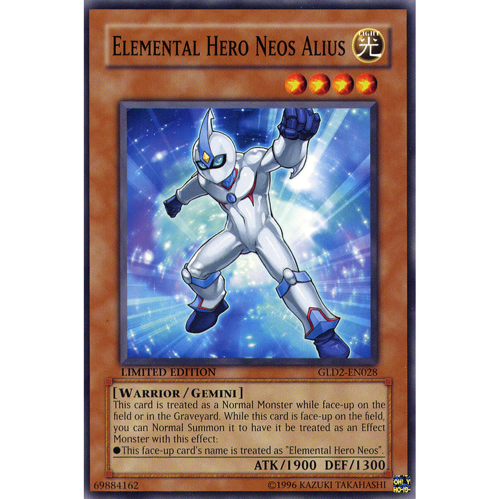 Elemental Hero Neos Alius GLD2-EN028 Yu-Gi-Oh! Card from the Gold Series 2 (2009) Set