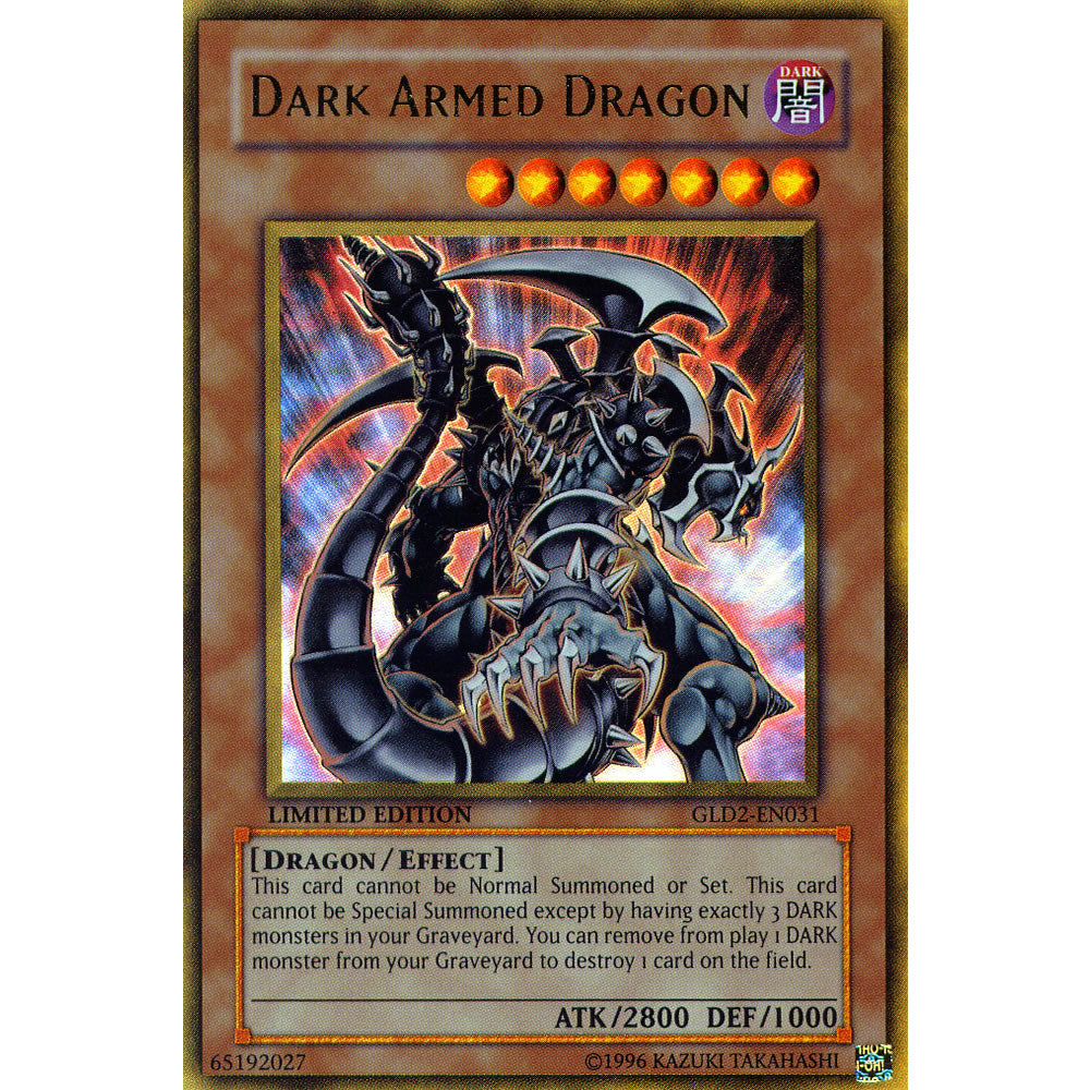 Dark Armed Dragon GLD2-EN031 Yu-Gi-Oh! Card from the Gold Series 2 (2009) Set